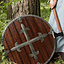 Wooden round shield with cross