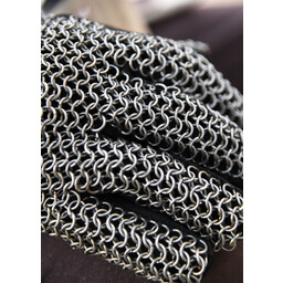 Chain mail gloves, zinc-plated, 6 mm
