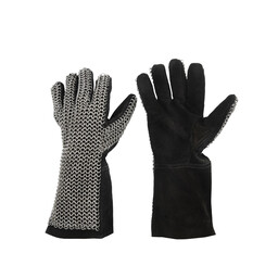 Chain mail gloves, zinc-plated, 6 mm