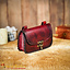 Sorcerer leather bag, red