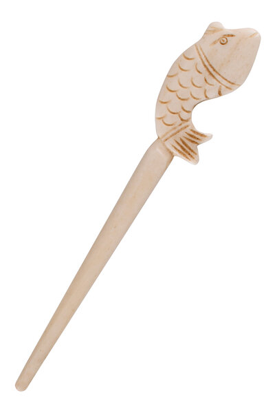 Hairpin with fish