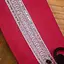 Jeanne fabric belt - Red / silver