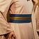 Rawblade Jeanne fabric belt - Blue / gold