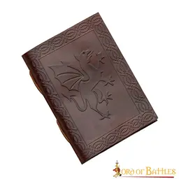 Leather book with dragon