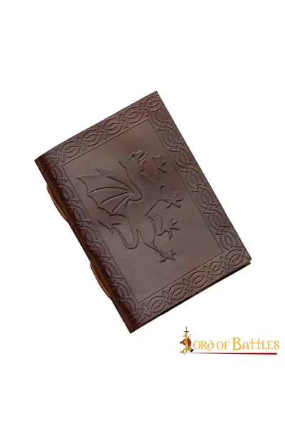 Leather book with dragon