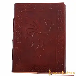 Leather book with dragon