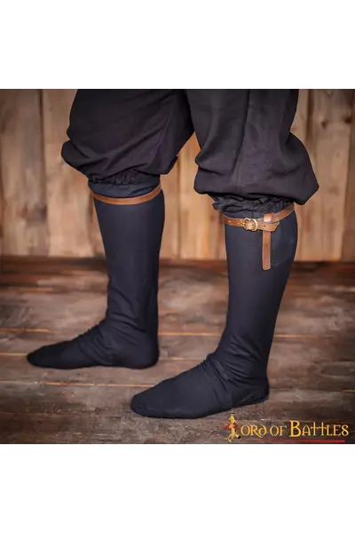 Medieval leather garters
