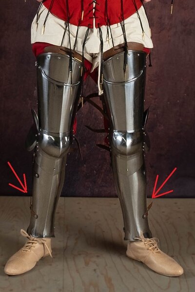 Medieval shin guards