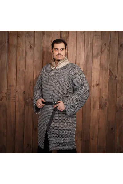 Hauberk with split, aluminum & rubber 10 mm