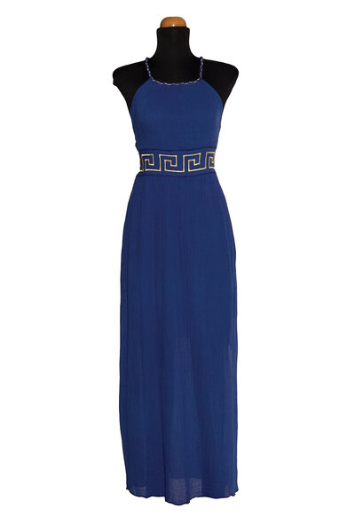 Goddess dress Circe, night blue