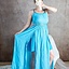 Goddess dress Thetis, turquoise