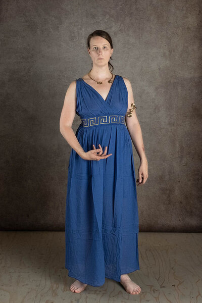 Goddess dress Penelope, night blue