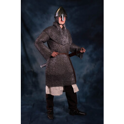 Hauberk, mixed, flat rings, round rivets 8 mm