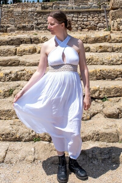 Goddess Dress Persephone, white