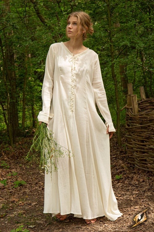 Isobel slip dress, white CelticMerchant.co.uk