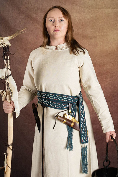 Viking belt Elina, blue