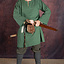 Historical tunic with authentic lining, green