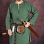 Historical tunic with authentic lining, green