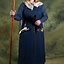 Medieval dress Freya (deep blue)