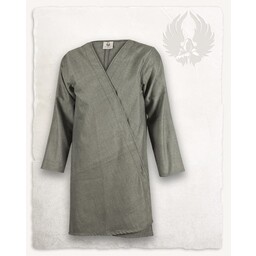 Viking kaftan, herringbone pattern, grey