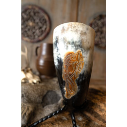 Viking drinking horn drakkar