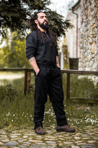 Viking trousers Jorvik, black
