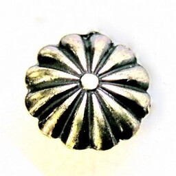 Medieval rosette belt fitting (set of 5 pieces), silvered brass