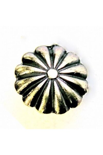 Medieval rosette belt fitting (set of 5 pieces), silvered brass