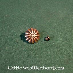 Medieval rosette belt fitting (set of 5 pieces), silvered brass
