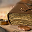 Leather book pirate, antique