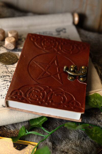 Leather book Pentagram