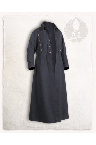 Steampunk coat Kandor, black