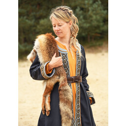 Embroidered Viking kaftan, blue