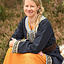 Embroidered Viking kaftan, blue