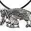 Pilgrim badge pig with bagpipes