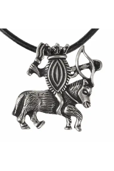 Pilgrim badge vulva on horseback