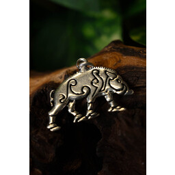 Celtic pendant Knocknagael boar silvered