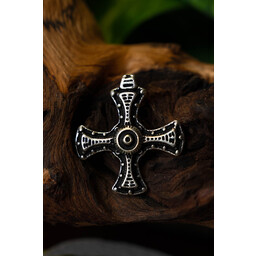 Cuthbert cross, silvered