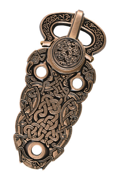 Sutton Hoo buckle, brass