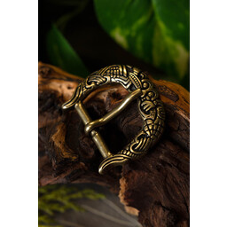 Borre-Jellinge style buckle gripping-beast