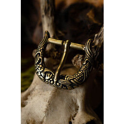 Borre-Jellinge style buckle gripping-beast