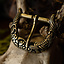 Borre-Jellinge style buckle gripping-beast
