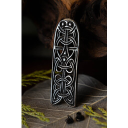 Jorvik belt end, brass color