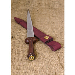 Bollock dagger with scabbard
