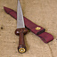 Bollock dagger with scabbard