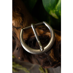 Medieval buckle silvered 3a