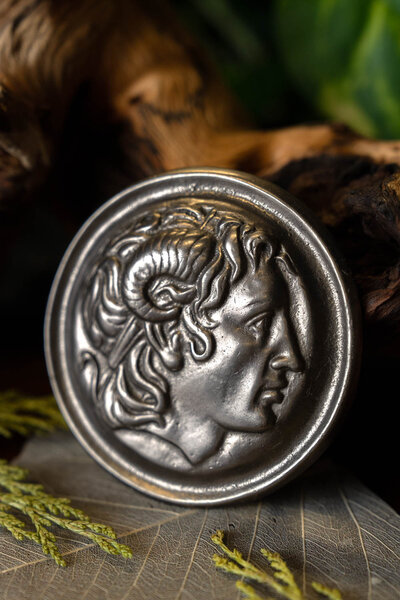 Roman phalera Alexander the Great horns of Ammon