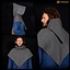 Skjoldehamn viking chaperon, wool & linenSkjoldehamn viking chaperon, wool & linen