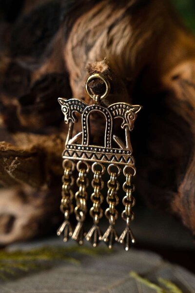 Viking horse pendant Starya Ladoga