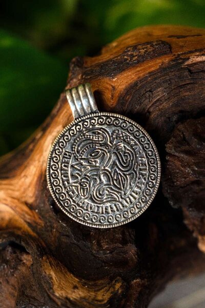 Viking bracteate, replica